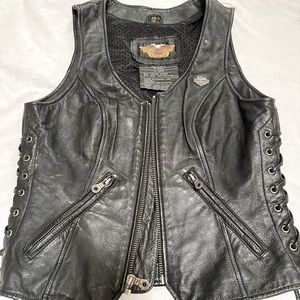 Harley Davidson women’s leather vest